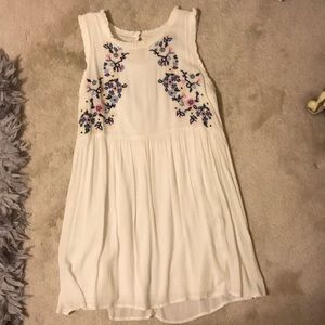 White Embroidered Dress